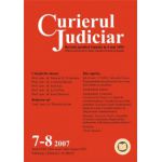 Curierul Judiciar, Nr. 7-8/2007