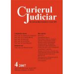 Curierul Judiciar nr. 4/2007 (Aprilie 2007)