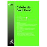 Caiete de Drept Penal, Nr. 4/2008