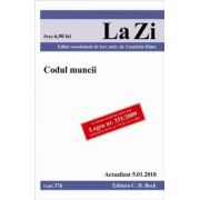 Codul muncii (actualizat la 05. 01. 2010). Cod 376