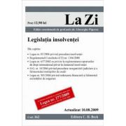 Legislatia insolventei (actualizat la 10. 08. 2009). Cod 362