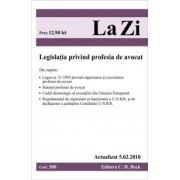 Legea privind profesia de avocat (actualizat la 05. 02. 2010). Cod 380