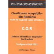 C. O. R. - Clasificarea ocupatiilor din Romania