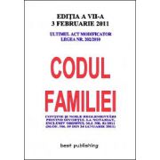 Codul familiei - editia VII - actualizata la 3 februarie 2011