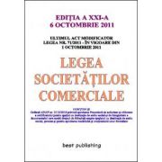 Legea societatilor comerciale - editia a XXI-a - 6 octombrie 2011