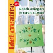 Modele string art pe carton şi lemn - Idei creative 109