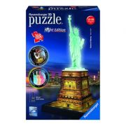 Puzzle 3D Luminos Statuia Libertatii, 108 Piese