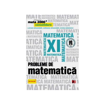 Probleme de matematica pentru clasa a XI-a. Consolidare - MATE 2000