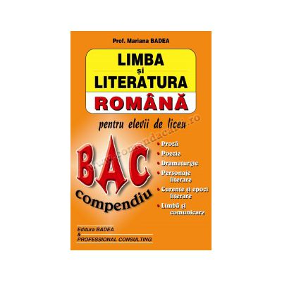 Limba si literatura romana - BAC • compendiu