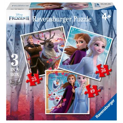 Frozen II - Puzzle 3in1 (25/36/49 piese)